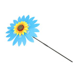 Maxbell Camping Sun Flower Windmill Spinner Garden Park Decoration Ornament Blue