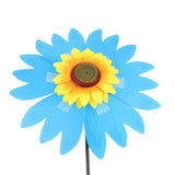 Maxbell Camping Sun Flower Windmill Spinner Garden Park Decoration Ornament Blue