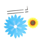 Maxbell Camping Sun Flower Windmill Spinner Garden Park Decoration Ornament Blue
