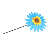 Maxbell Camping Sun Flower Windmill Spinner Garden Park Decoration Ornament Blue