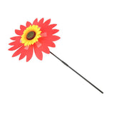 Maxbell Camping Sun Flower Windmill Spinner Garden Park Decoration Ornament Red