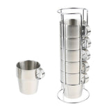 Maxbell 6 Pieces Stainless Steel Double Insulated Vacuum Coffee Mugs Water Tea Cup