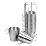 Maxbell 6 Pieces Stainless Steel Double Insulated Vacuum Coffee Mugs Water Tea Cup