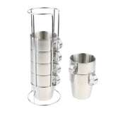 Maxbell 6 Pieces Stainless Steel Double Insulated Vacuum Coffee Mugs Water Tea Cup