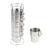 Maxbell 6 Pieces Stainless Steel Double Insulated Vacuum Coffee Mugs Water Tea Cup