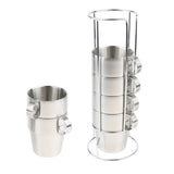 Maxbell 6 Pieces Stainless Steel Double Insulated Vacuum Coffee Mugs Water Tea Cup