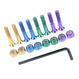 Maxbell 8pcs Replacement Skateboard Truck Hardware Set Longboard Screws Bolts Nuts D 25mm - Aladdin Shoppers