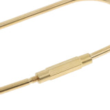 Maxbell 5 Pieces Brass Screw Lock Keychain Ring Clip Tool Hook Clasp O shape