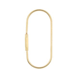 Maxbell 5 Pieces Brass Screw Lock Keychain Ring Clip Tool Hook Clasp O shape