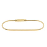 Maxbell 5 Pieces Brass Screw Lock Keychain Ring Clip Tool Hook Clasp O shape