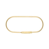 Maxbell 5 Pieces Brass Screw Lock Keychain Ring Clip Tool Hook Clasp O shape