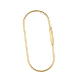 Maxbell 5 Pieces Brass Screw Lock Keychain Ring Clip Tool Hook Clasp O shape