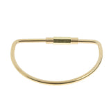 Maxbell 5 Pieces Brass Screw Lock Keychain Ring Clip Tool Hook Clasp D shape