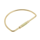 Maxbell 5 Pieces Brass Screw Lock Keychain Ring Clip Tool Hook Clasp D shape