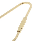 Maxbell 5 Pieces Brass Screw Lock Keychain Ring Clip Tool Hook Clasp Big A shape