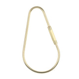 Maxbell 5 Pieces Brass Screw Lock Keychain Ring Clip Tool Hook Clasp Big A shape