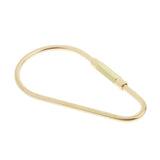 Maxbell 5 Pieces Brass Screw Lock Keychain Ring Clip Tool Hook Clasp Small A shape