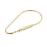 Maxbell 5 Pieces Brass Screw Lock Keychain Ring Clip Tool Hook Clasp Small A shape