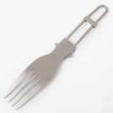 Maxbell 2Pcs Portable Camping Picnic Spoon Fork Cutter Stainless Steel Spork