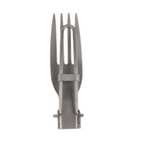 Maxbell 2Pcs Portable Camping Picnic Spoon Fork Cutter Stainless Steel Spork