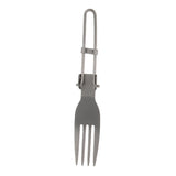 Maxbell 2Pcs Portable Camping Picnic Spoon Fork Cutter Stainless Steel Spork