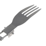 Maxbell 2Pcs Portable Camping Picnic Spoon Fork Cutter Stainless Steel Spork
