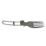 Maxbell 2Pcs Portable Camping Picnic Spoon Fork Cutter Stainless Steel Spork