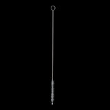 Maxbell 2 Pieces 192mm Long Titanium Drinking Straws with Cleaning Brush Straight