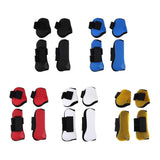 Maxbell 4 Pairs Horse Leg Boots Front Hind Leg Tendon Protect Equestrian