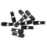 Maxbell 50x Zip Loop Cord Ends for Two Ends to Fit 3 - 4mm Elastic Shock Bungee Cord