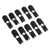 Maxbell 50x Zip Loop Cord Ends for Two Ends to Fit 3 - 4mm Elastic Shock Bungee Cord