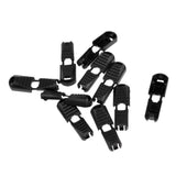 Maxbell 50x Zip Loop Cord Ends for Two Ends to Fit 3 - 4mm Elastic Shock Bungee Cord