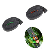 Maxbell 2Pcs 2m Travel Luggage Webbing Strap Camping Hiking Packing Bundle Belt