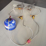 Maxbell Metal Camping Gas Propane Tank Connection Adapter Coupler for 2 Stoves 72cm - Aladdin Shoppers