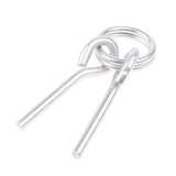 Maxbell 2Pcs Awning Tent Poles Rings with 2 Pins for Outdoor Camping Hiking Travel