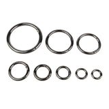 Maxbell 5 Pieces Zinc Alloy Round Spring Buckles Snap Hook Keychain Clip Black 10mm - Aladdin Shoppers