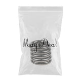 Maxbell 5 Pieces Zinc Alloy Round Spring Buckles Snap Hook Keychain Clip Black 10mm - Aladdin Shoppers