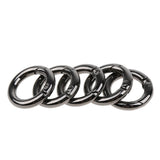 Maxbell 5 Pieces Zinc Alloy Round Spring Buckles Snap Hook Keychain Clip Black 10mm - Aladdin Shoppers