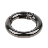 Maxbell 5 Pieces Zinc Alloy Round Spring Buckles Snap Hook Keychain Clip Black 10mm - Aladdin Shoppers