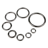 Maxbell 5 Pieces Zinc Alloy Round Spring Buckles Snap Hook Keychain Clip Black 10mm - Aladdin Shoppers