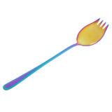 Maxbell 2Pcs Portable Camping Picnic Spoon Fork Cutter Stainless Steel Spork