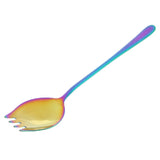 Maxbell 2Pcs Portable Camping Picnic Spoon Fork Cutter Stainless Steel Spork
