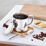Maxbell Metal Drinkwware Stainless Steel Cup for Beer Coffee Tea 9cm with cover - Aladdin Shoppers