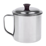 Maxbell Metal Drinkwware Stainless Steel Cup for Beer Coffee Tea 9cm with cover - Aladdin Shoppers