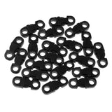 Maxbell 20pcs Paracord Bracelet 5mm Cord Side Release Buckle Survival Plastic Clip