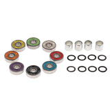 Maxbell Skateboard Speed Kit- Bearing ,Spacers and Speed Washers Colourful