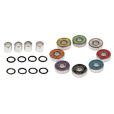 Maxbell Skateboard Speed Kit- Bearing ,Spacers and Speed Washers Colourful