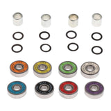 Maxbell Skateboard Speed Kit- Bearing ,Spacers and Speed Washers Colourful