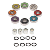 Maxbell Skateboard Speed Kit- Bearing ,Spacers and Speed Washers Colourful