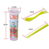 Maxbell 12 Pieces Portable Plastic Camping Tableware Set Chopsticks Spoons Forks - Aladdin Shoppers